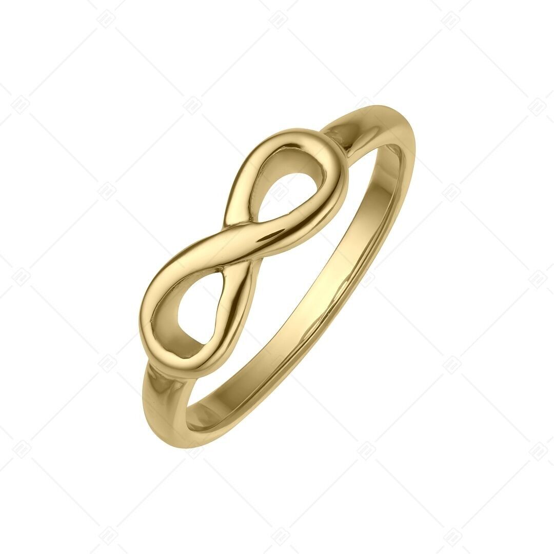 BALCANO - Anello Infinity / Acciaio Inossidabile con Placcatura in Oro 18K