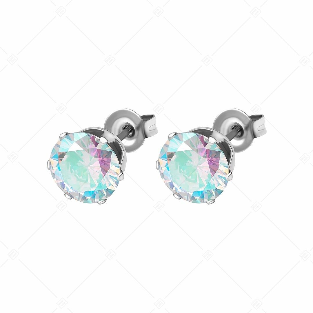 BALCANO - Frizzante / Orecchini con pietra preziosa rotonda