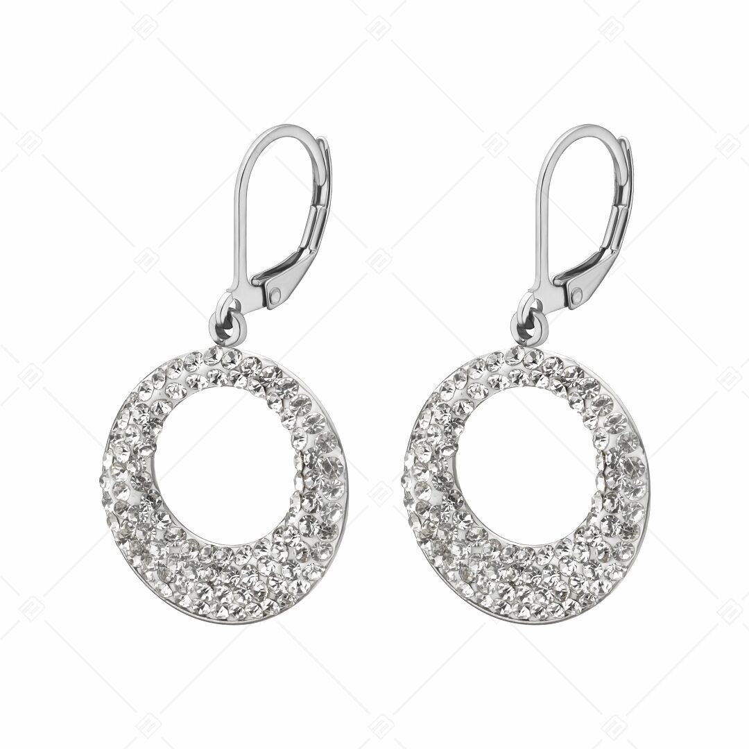 BALCANO - Orecchini in acciaio inossidabile con cristalli