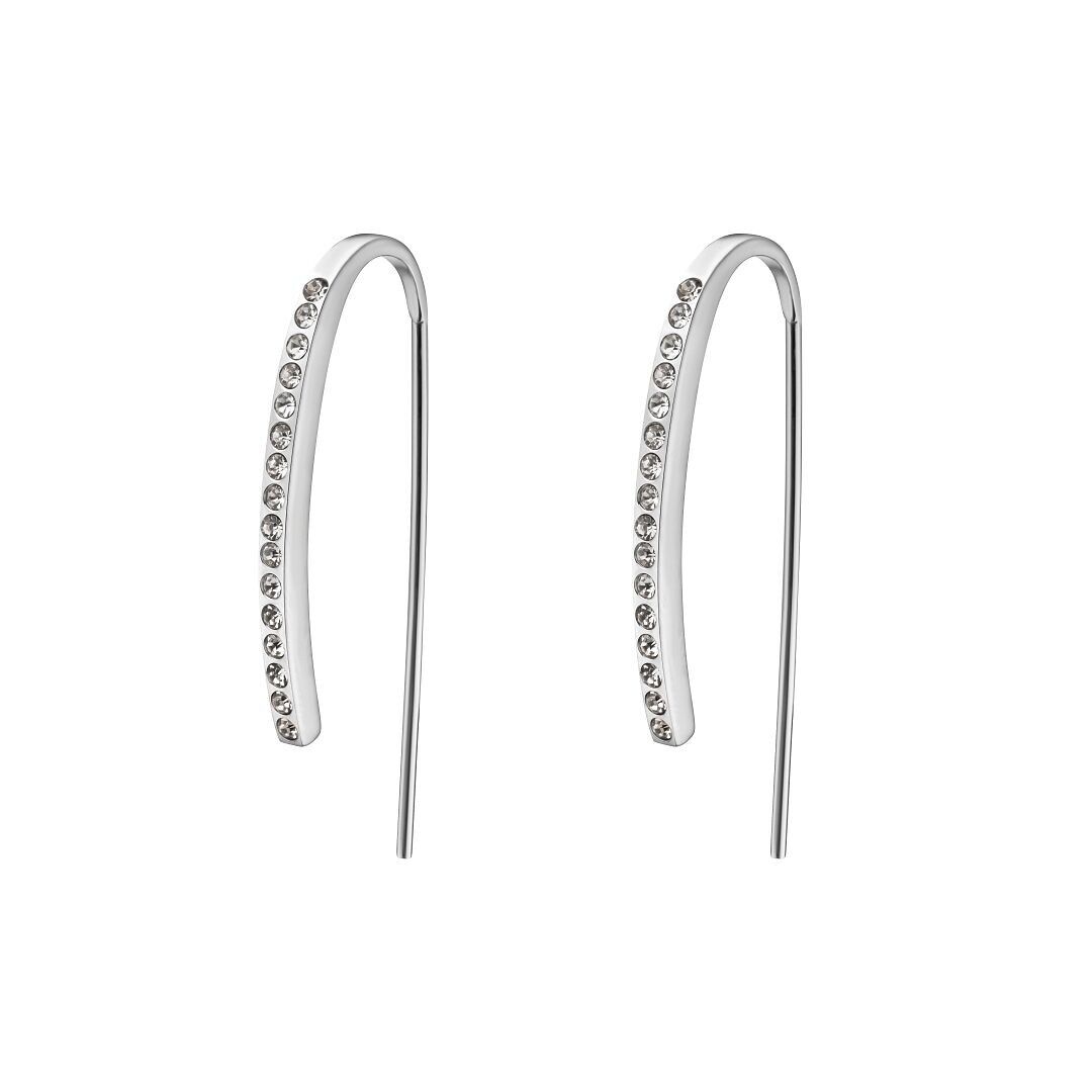 BALCANO - Fortuna / Orecchini curvi con pietre preziose di zirconia