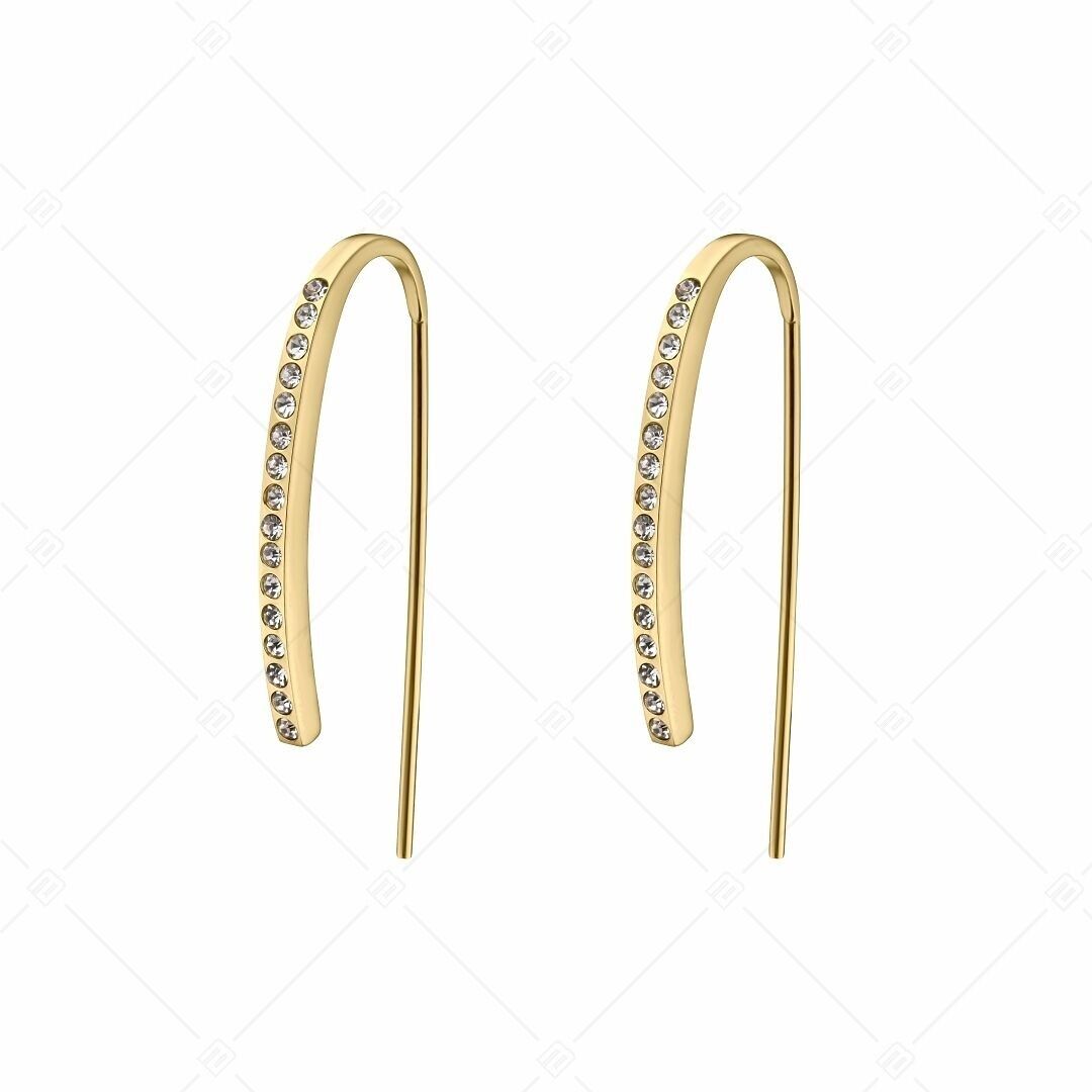 BALCANO - Fortuna / Orecchini curvi con pietre preziose di zirconia