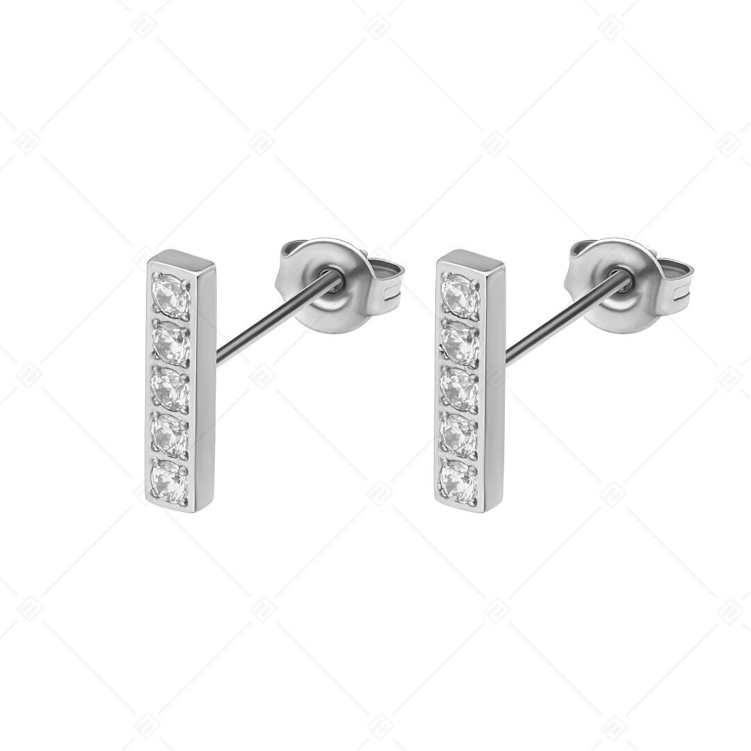 BALCANO - Lina  / Earrings With Cubic Zirconia Gemstones and High Polish