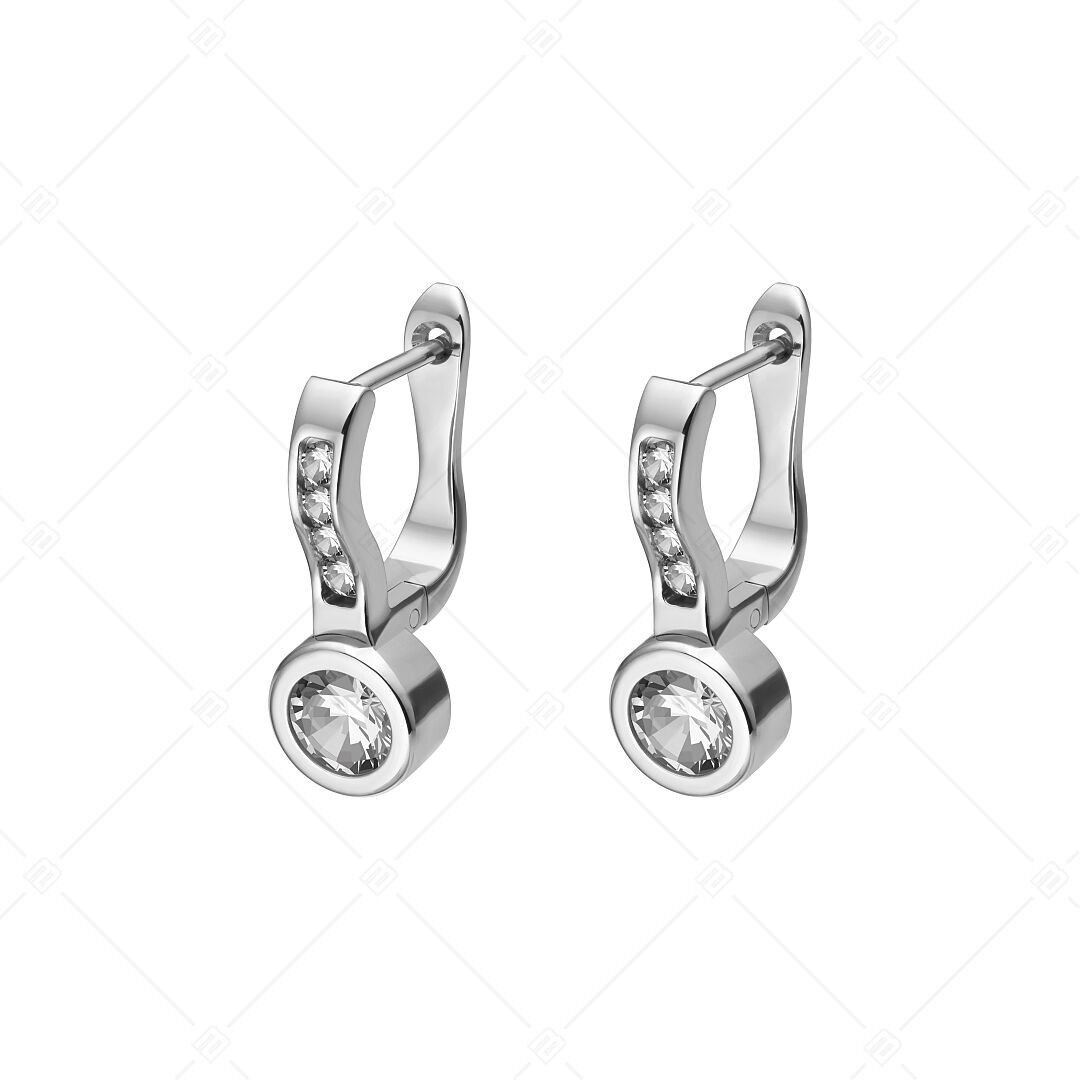 BALCANO - Lorena / Earrings With Cubic Zirconia Gemstones, High Polished