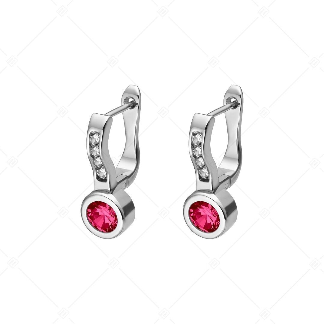 BALCANO - Lorena / Earrings With Cubic Zirconia Gemstones, High Polished