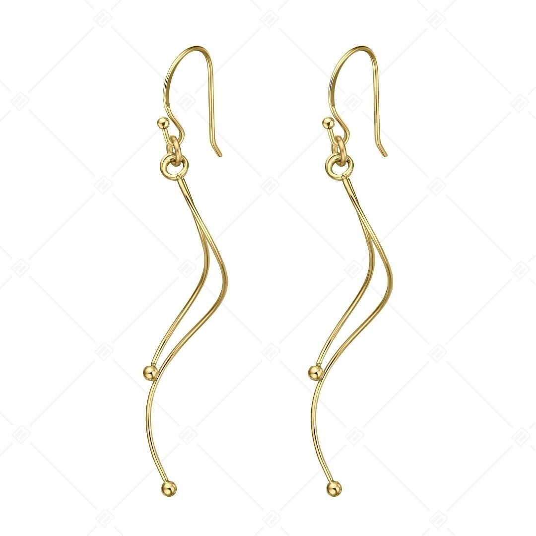 BALCANO - Charlotte / Dangling Stainless Steel Earrings, 18K Gold Plated