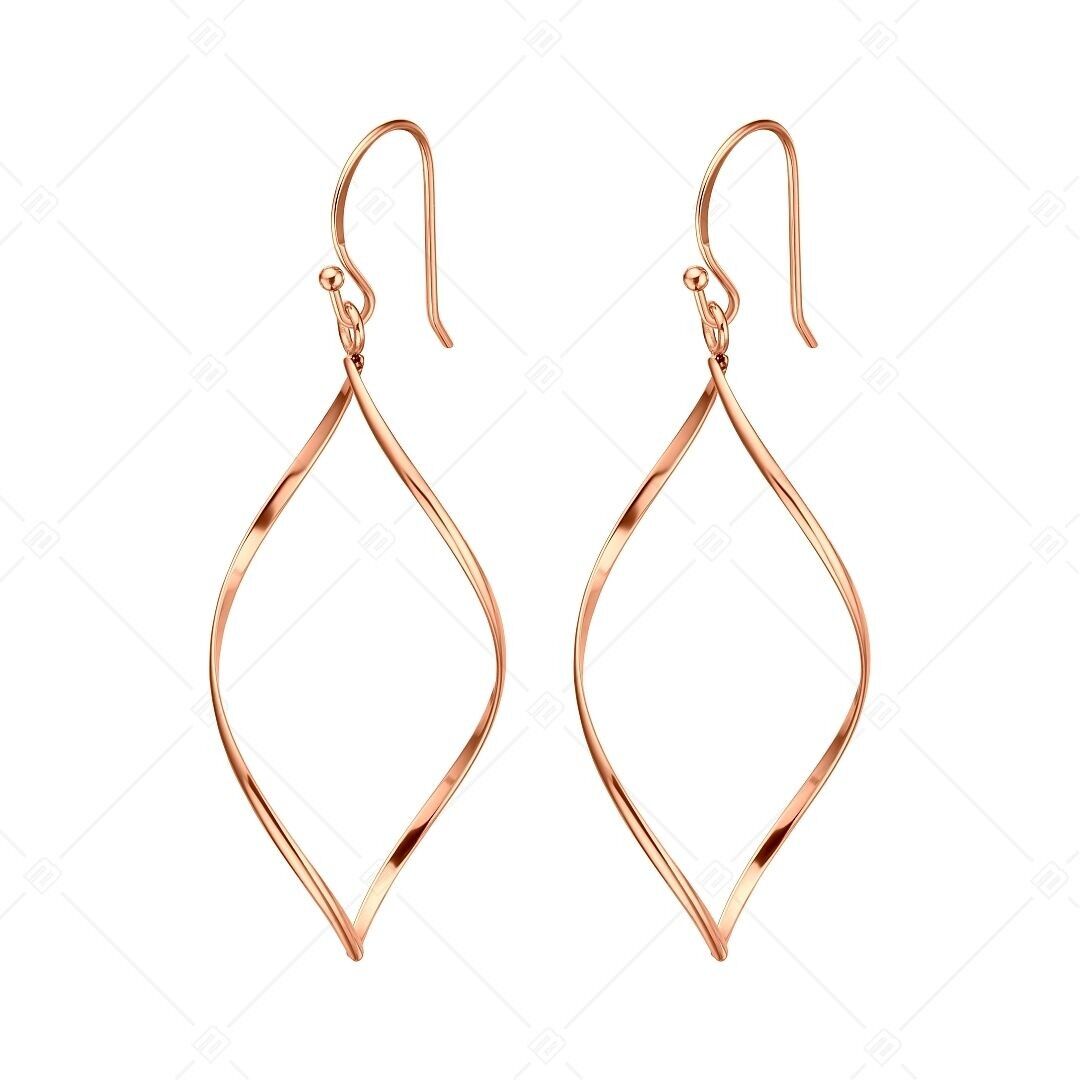 BALCANO - Claire / Dangling Stainless Steel Earrings, 18K Rose Gold Plated
