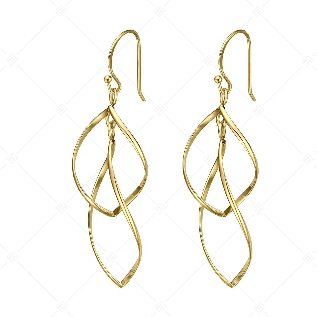 BALCANO - Vivienne / Dangling Stainless Steel Earrings, 18K Gold Plated