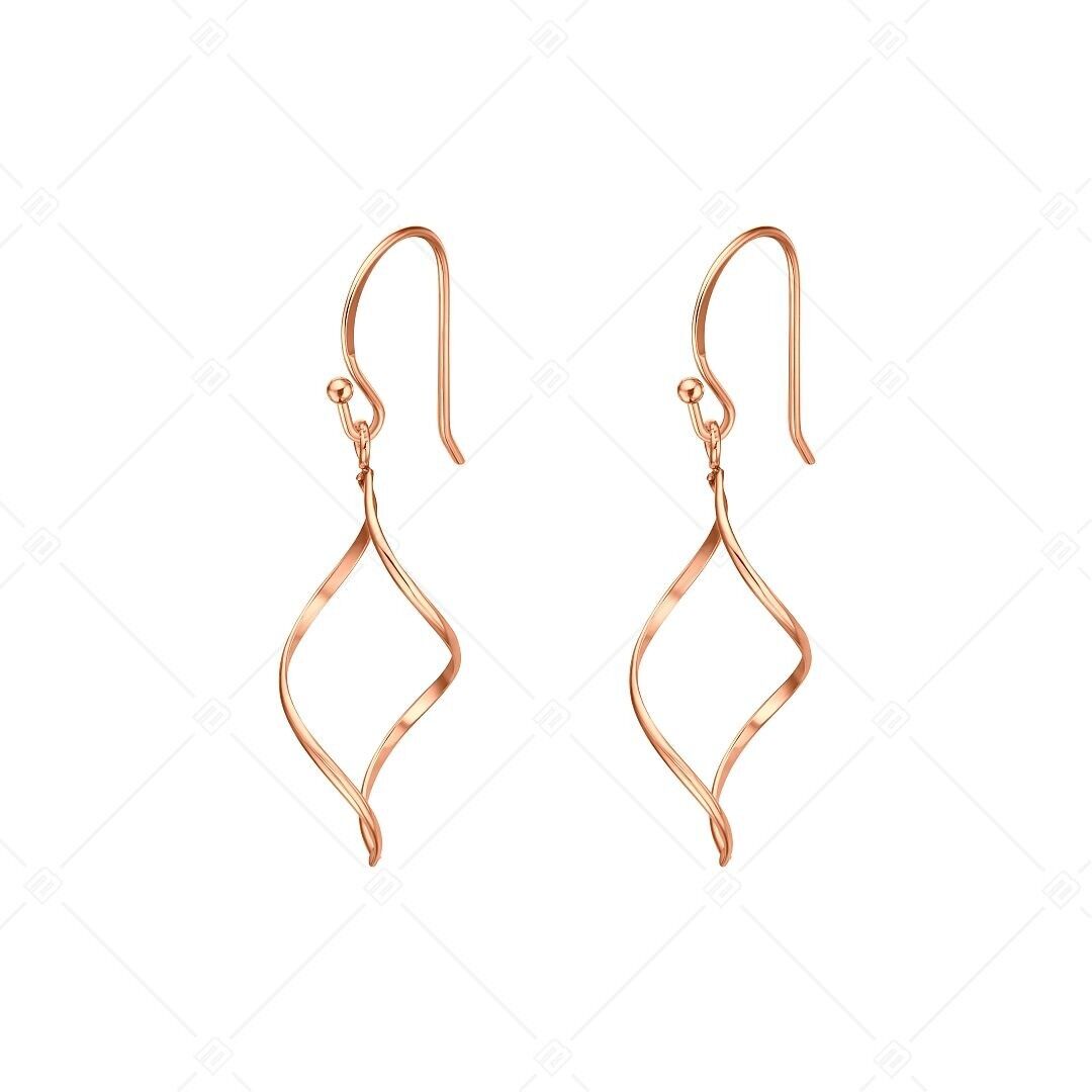 BALCANO - Amy / Dangling Stainless Steel Earrings, 18K Rose Gold Plated