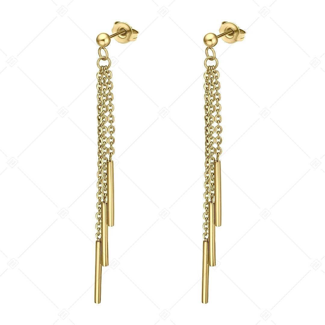 BALCANO - Natalie / Dangling Stainless Steel Earrings, 18K Gold Plated