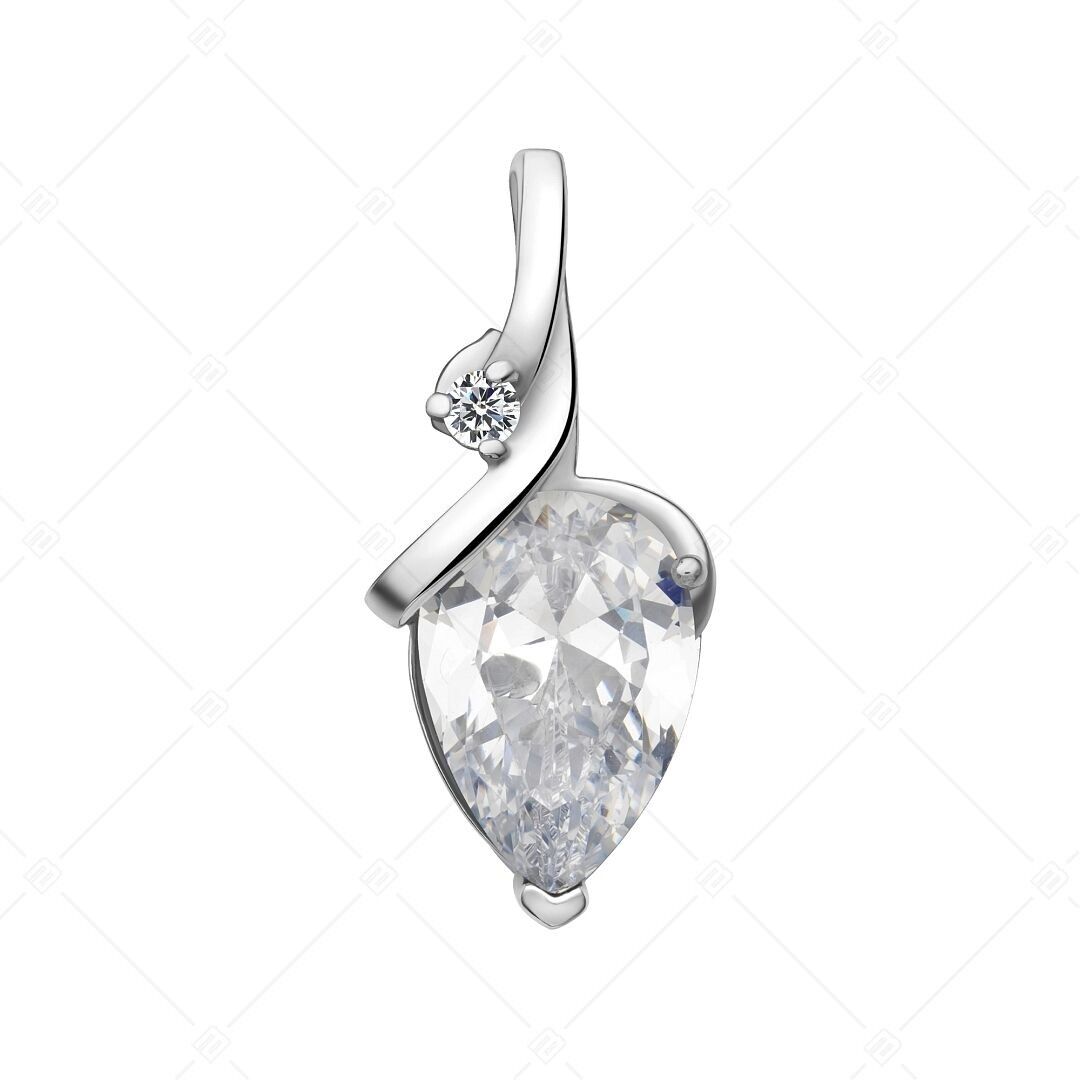 BALCANO - Colgante de acero inoxidable con circonitas