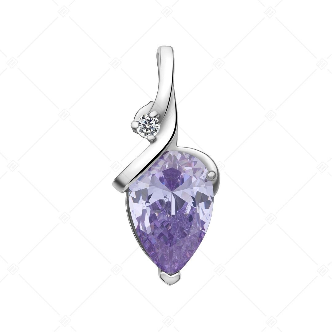 BALCANO - Colgante de acero inoxidable con circonitas