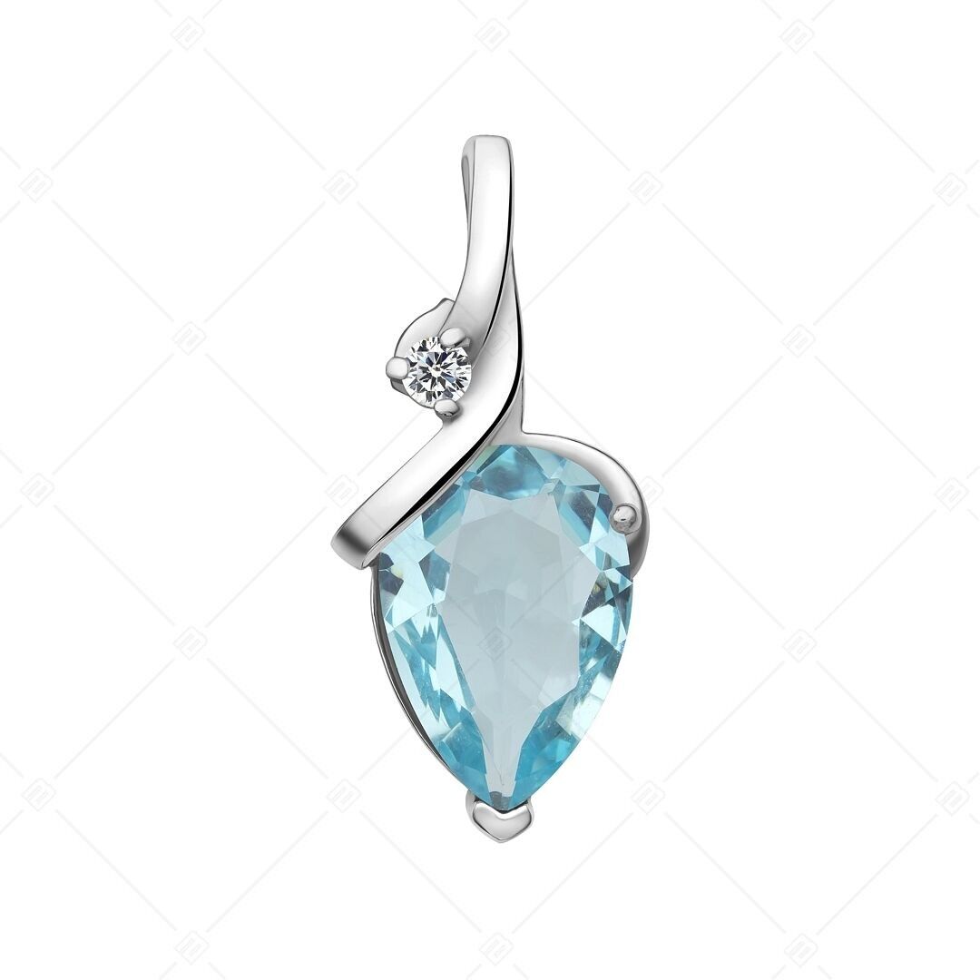 BALCANO - Colgante de acero inoxidable con circonitas