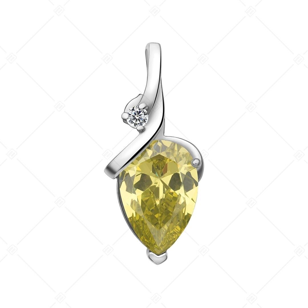 BALCANO - Colgante de acero inoxidable con circonitas