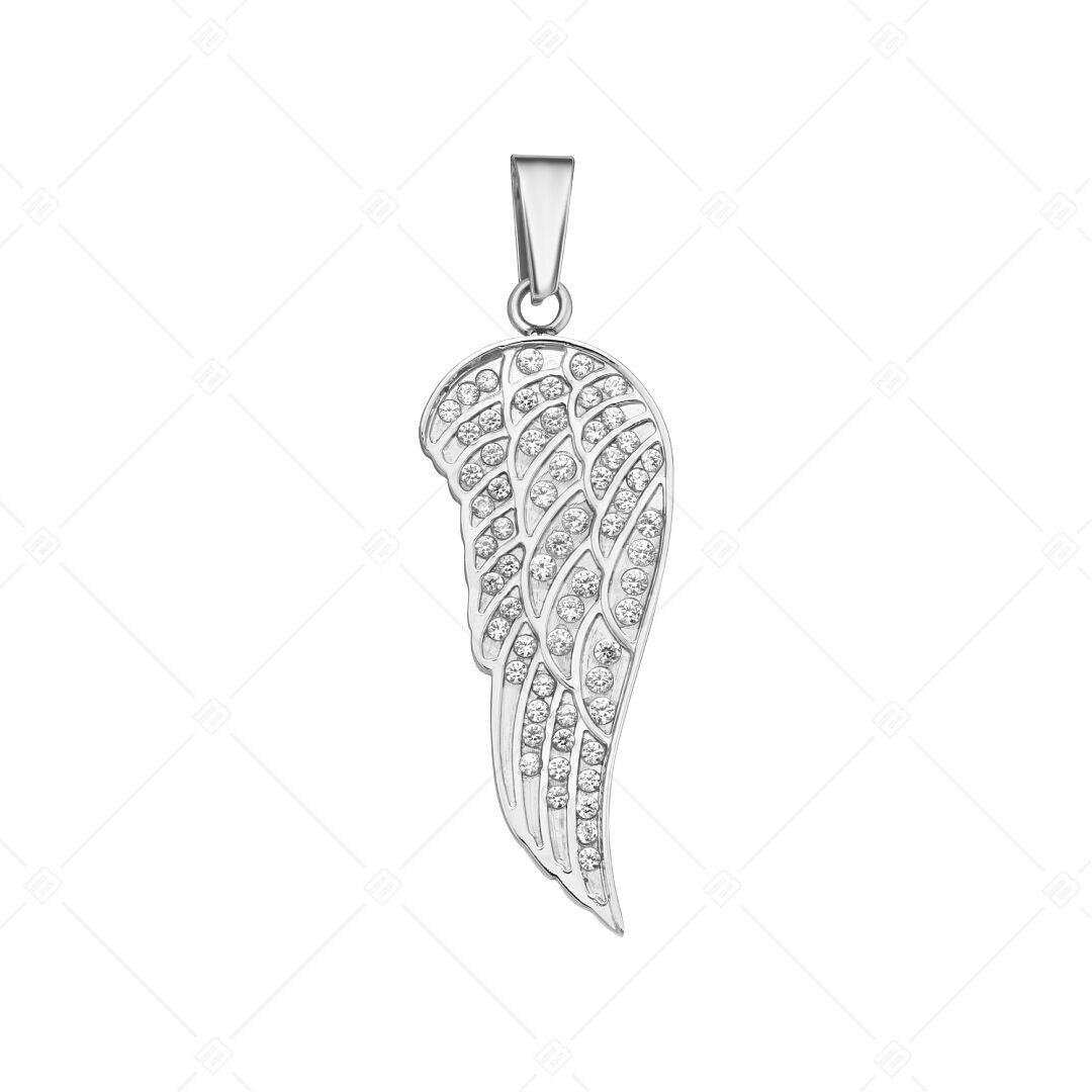BALCANO - Colgante de angélica/ala de ángel con circonitas, pulido