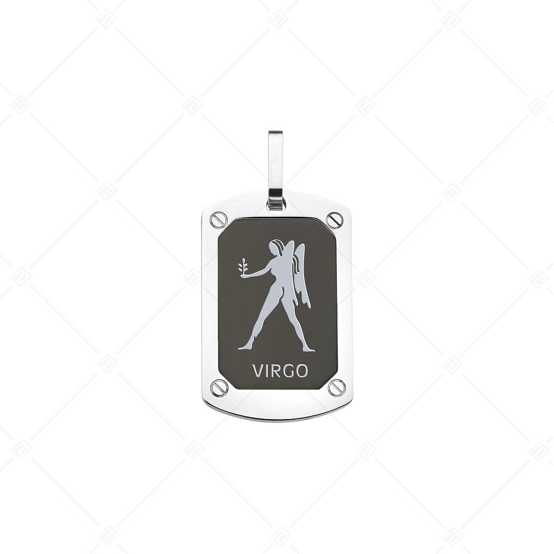 BALCANO - Colgante Virgo / Horóscopo, baño de PVD negro - Virgo