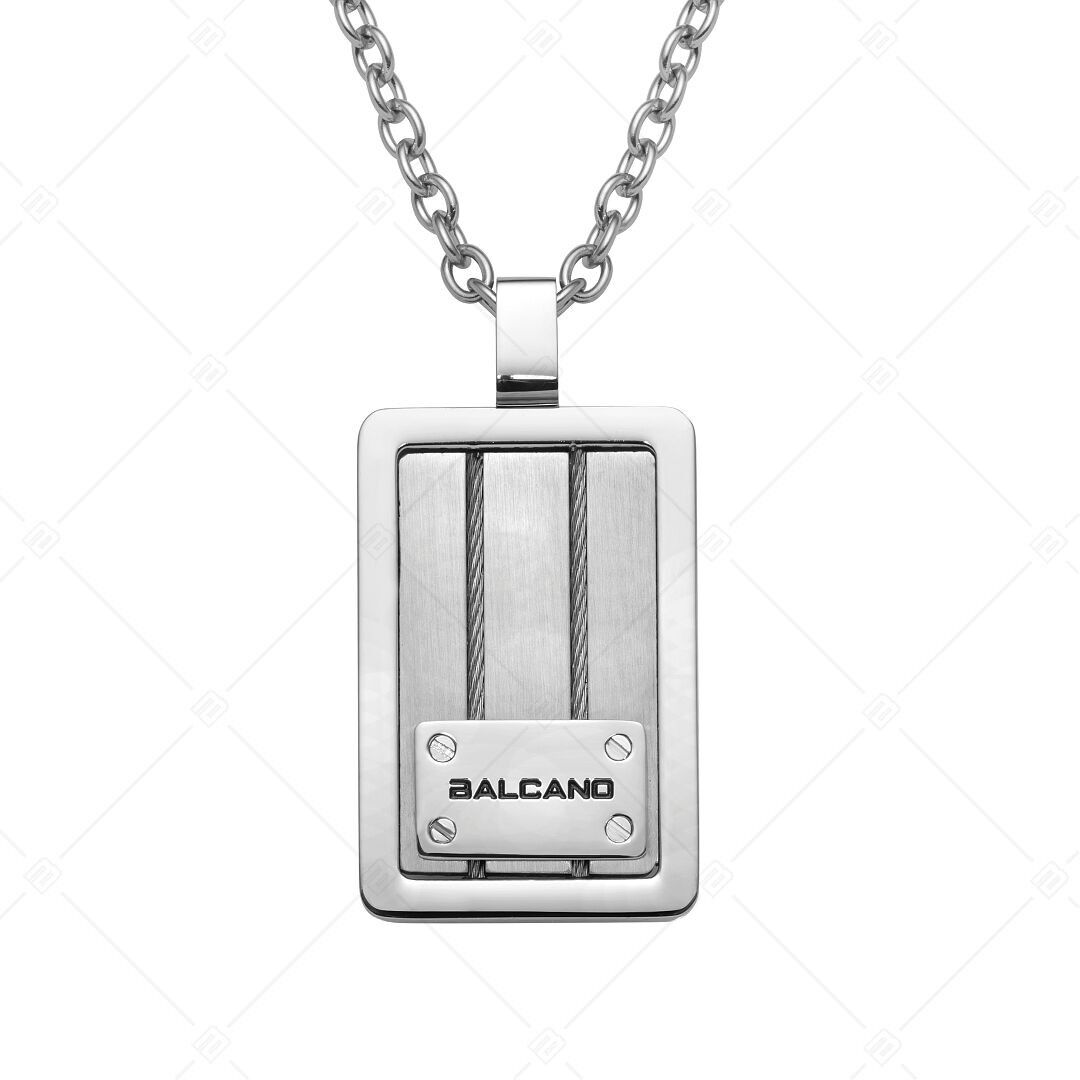 BALCANO - Filo / Stainless Steel Cable Chain With Unique steel Anchor pendant