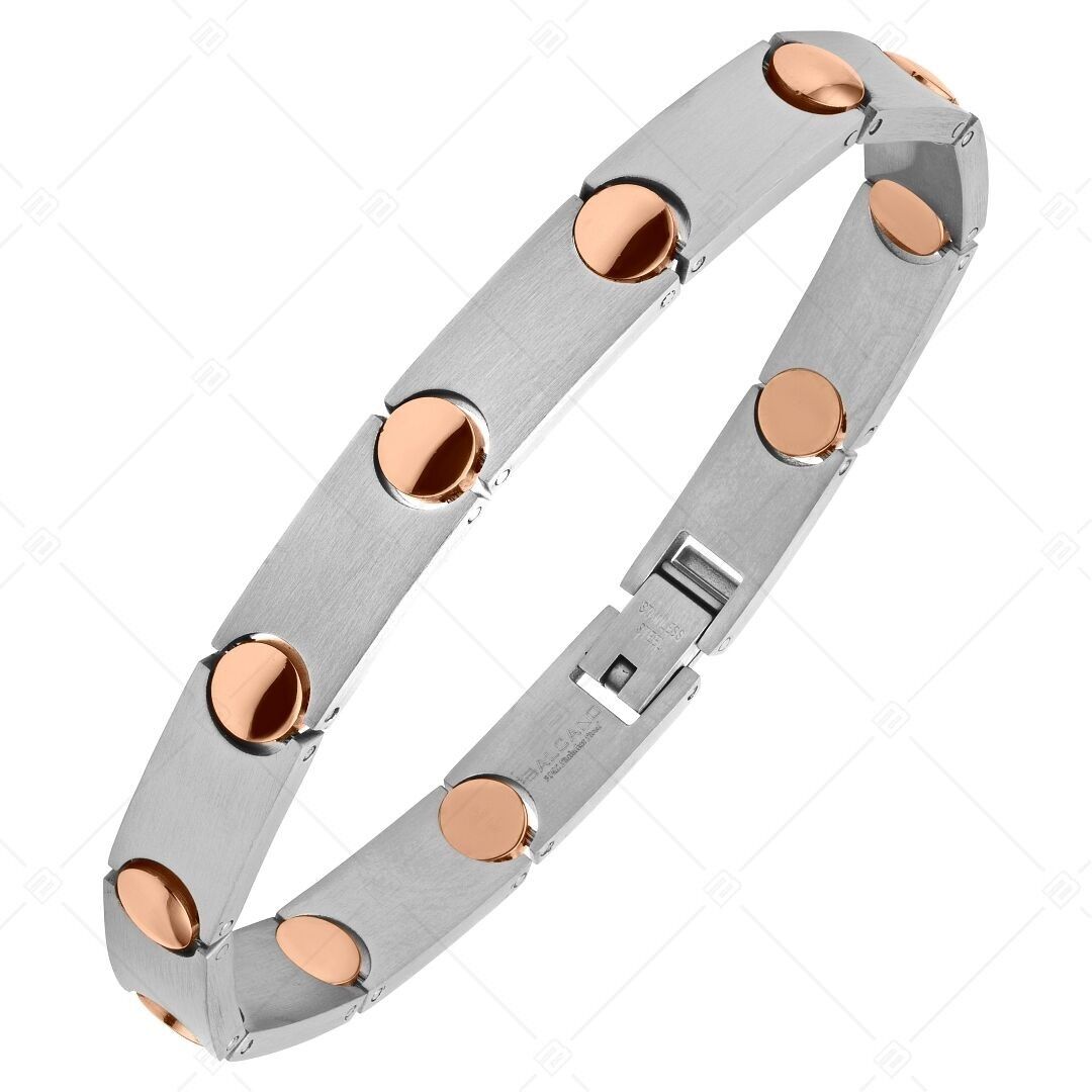 BALCANO - Cosmo / Stainless Steel Bangle Bracelet, 18K Rose Gold Plated