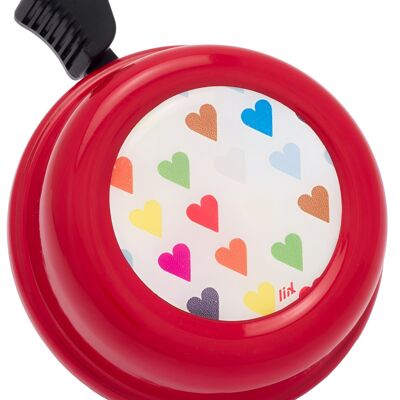 Liix Color Bell Polka Hearts Red