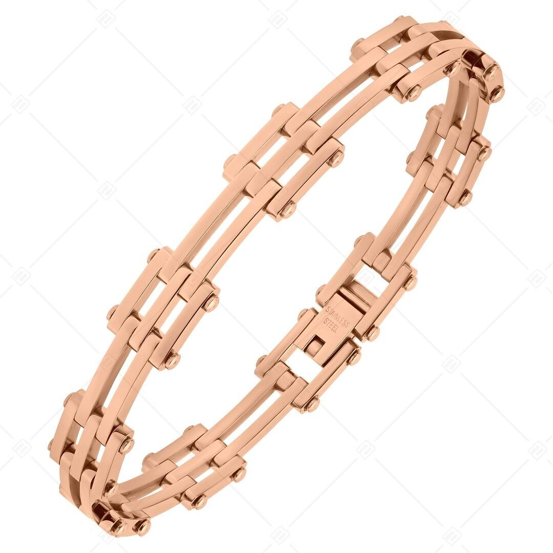 BALCANO - Royal / Stainless Steel Bracelet With 18K Rose Gold Plated