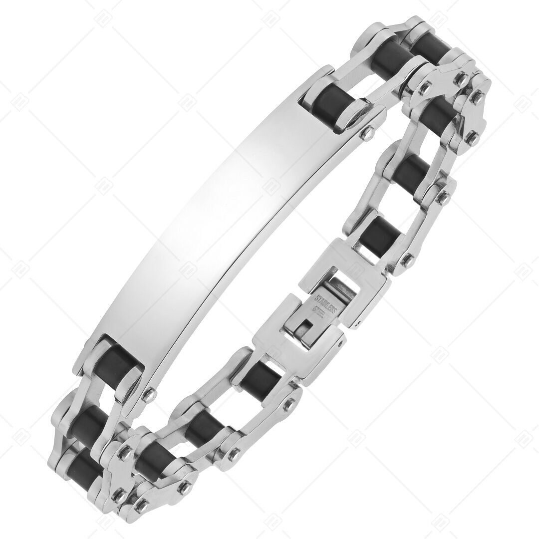 BALCANO - Brandon / Stainless Steel Bike Link Chain With High Polish and Black PVD Plated