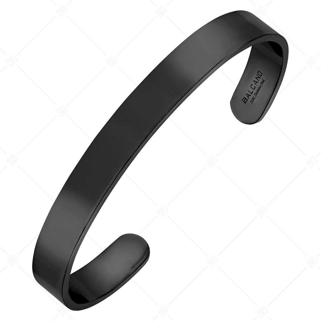 BALCANO - Alex / Stainless Steel Bangle Bracelet With Black PVD Plated