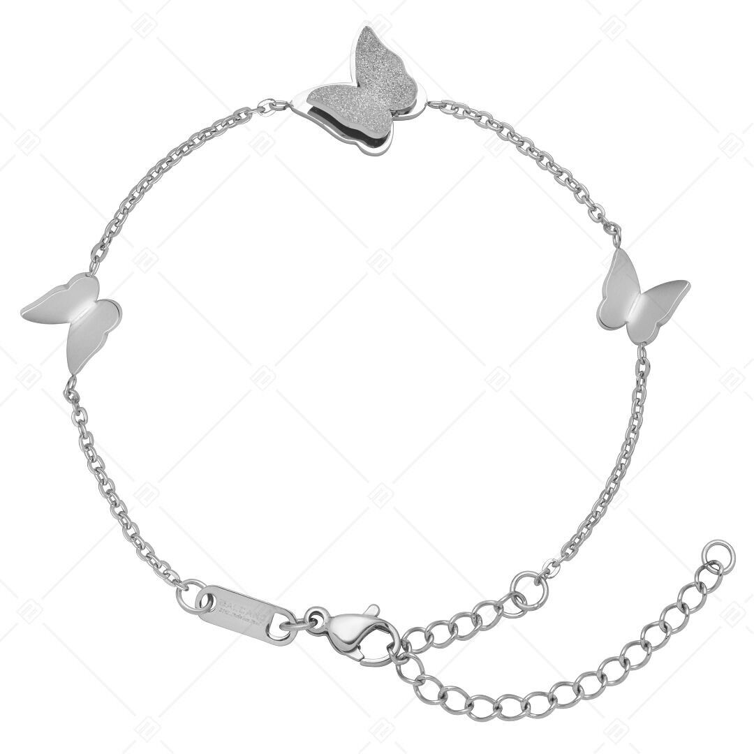 BALCANO - Papillon / Stainless Steel Butterfly Bracelet, High Polished