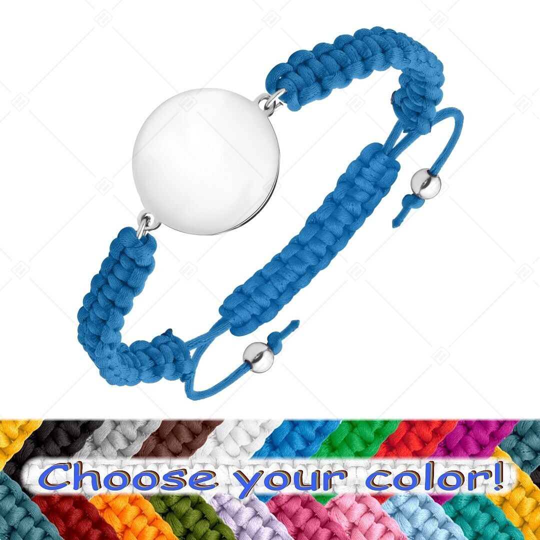 BALCANO - Pulsera de la Amistad con Cabeza Redonda Grabable de Acero Inoxidable, Pulida a Mano