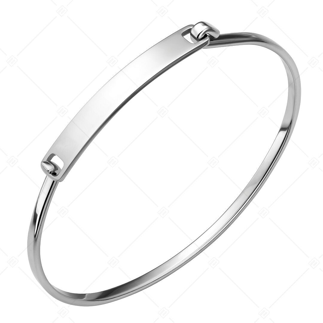 BALCANO - Clara / Brazalete minimalista de acero inoxidable con alto brillo