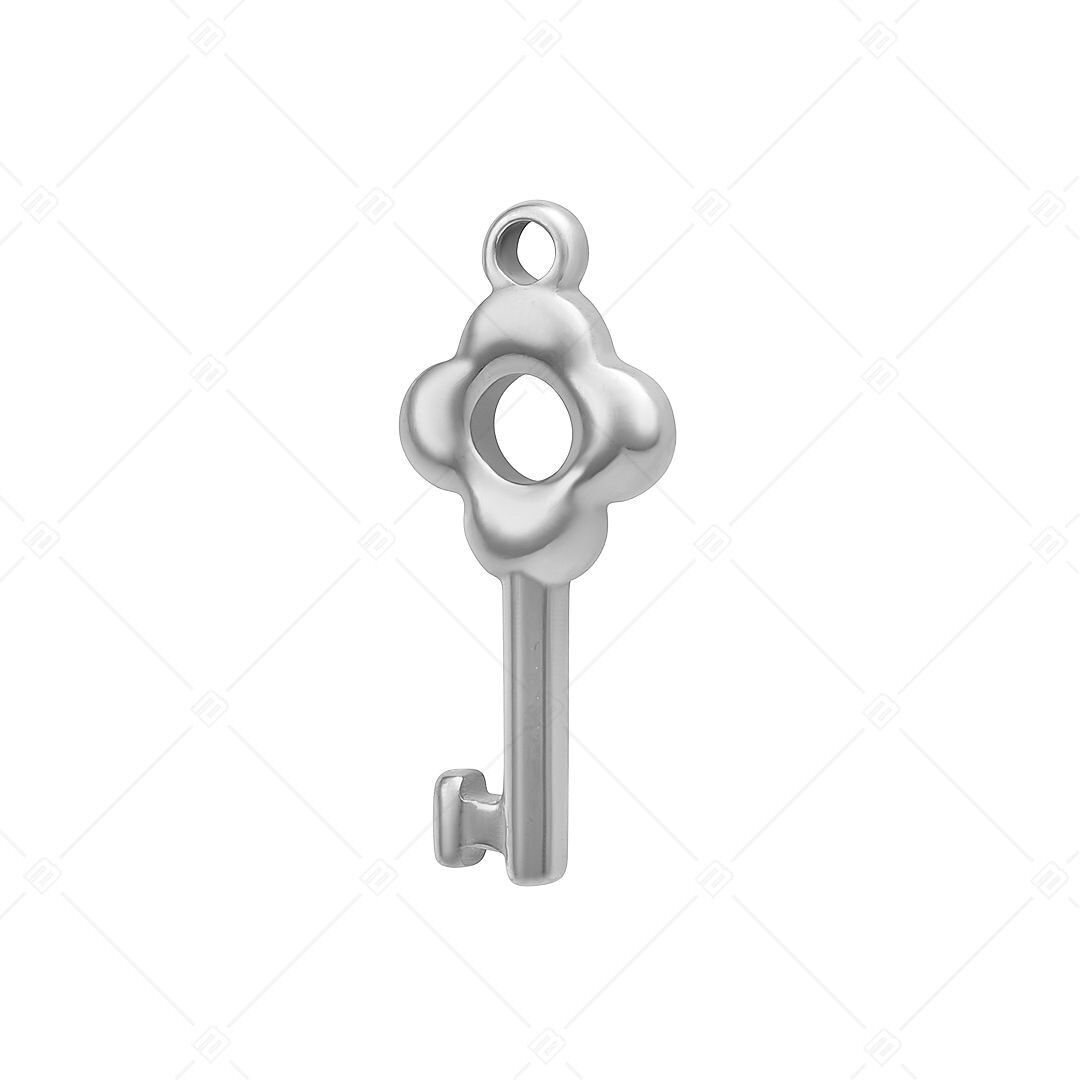 BALCANO - Charm en forma de llave de acero inoxidable, pulido brillante