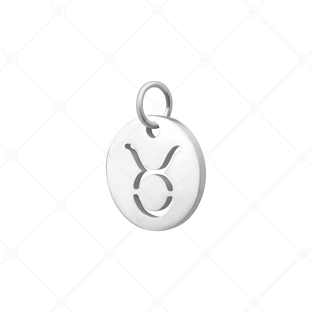 BALCANO - Charm de horóscopo de acero inoxidable, pulido - Tauro