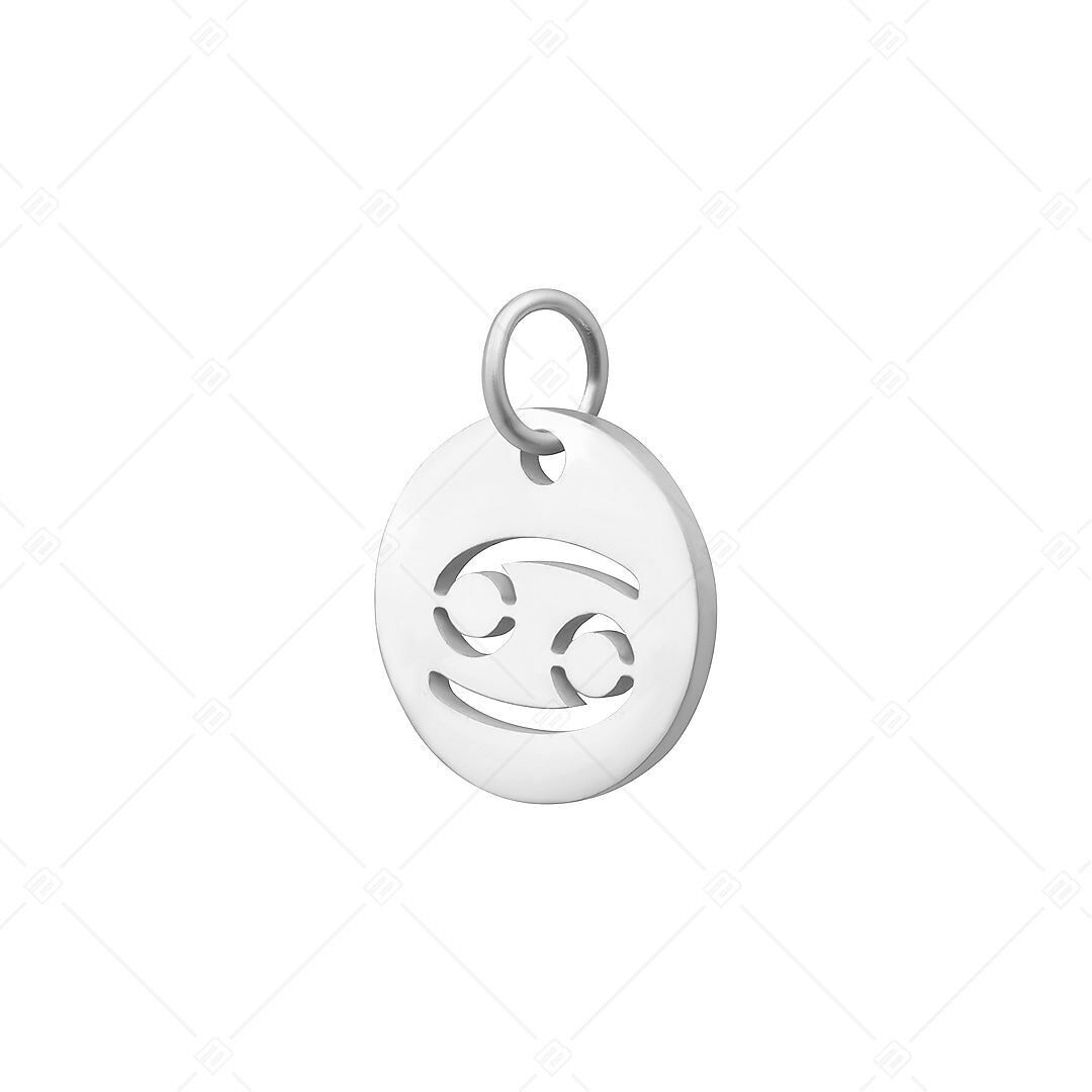 BALCANO - Charm de horóscopo de acero inoxidable, pulido - Cáncer