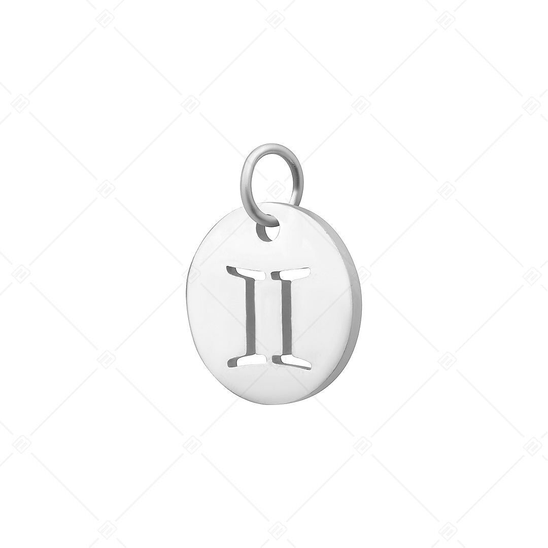 BALCANO - Charm de horóscopo de acero inoxidable, pulido - Géminis