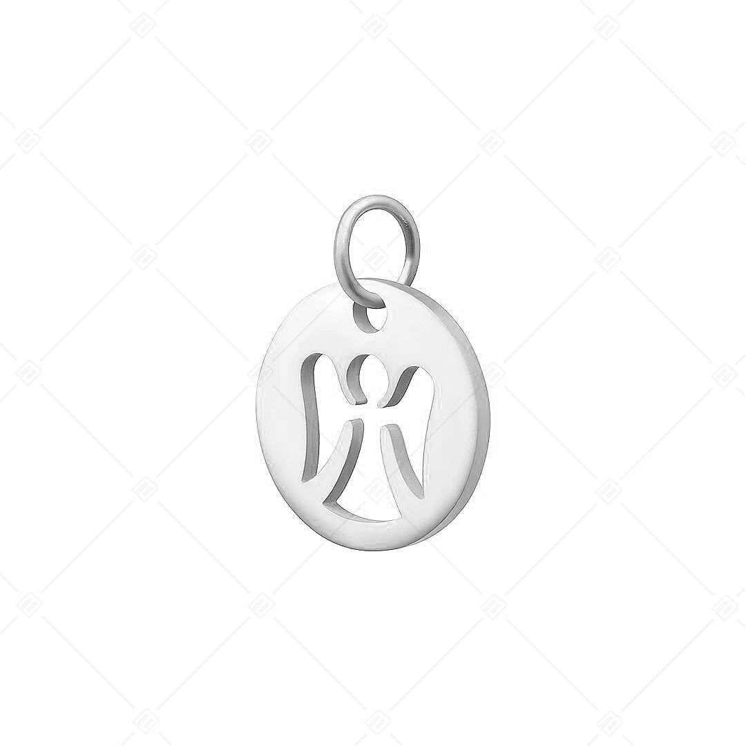 BALCANO - Charm de ángel de acero inoxidable, pulido.