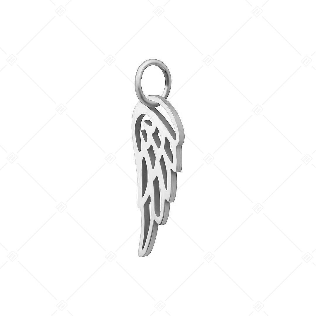 BALCANO - Charm de acero inoxidable con forma de ala de ángel, pulido