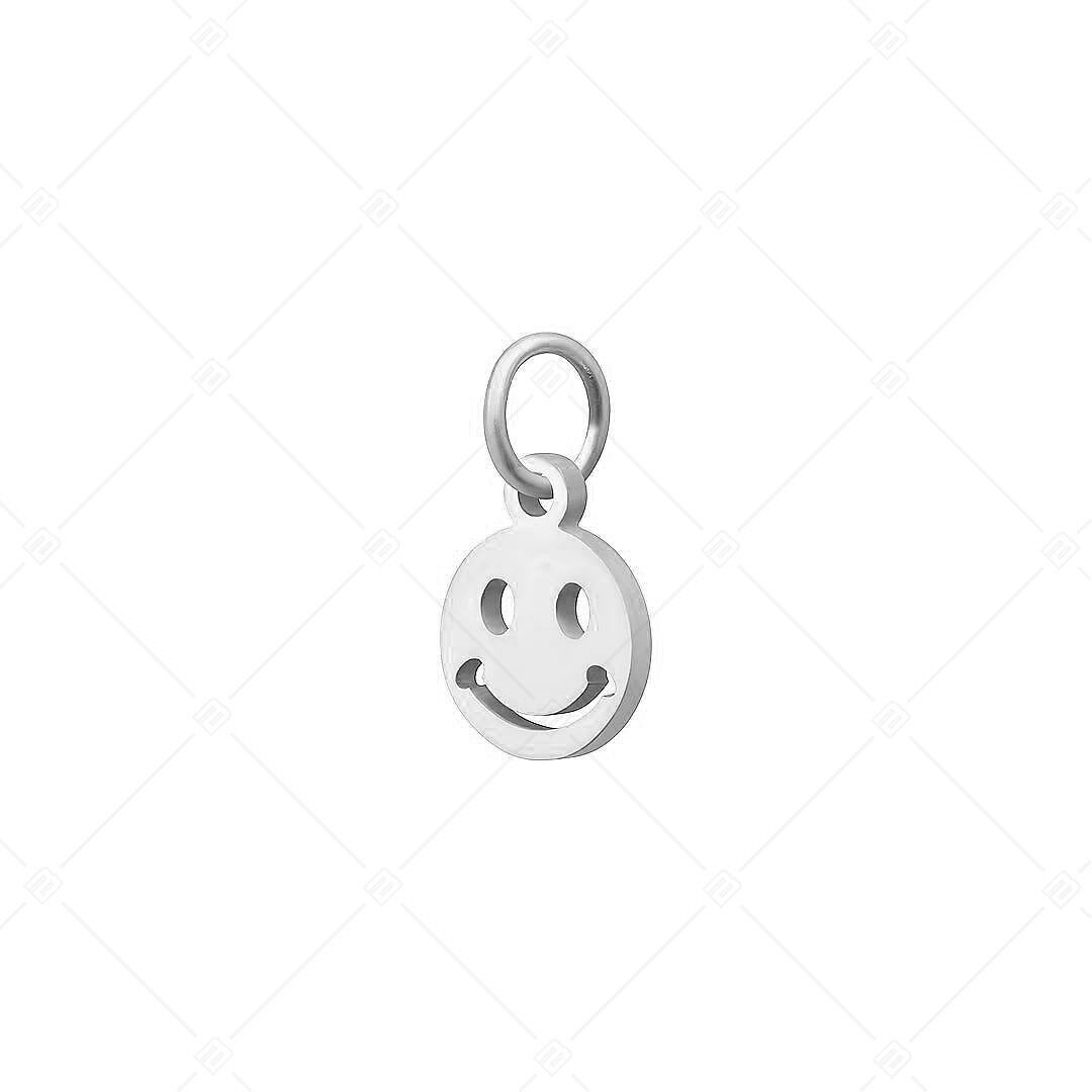 BALCANO - Charm Smiley de acero inoxidable, pulido