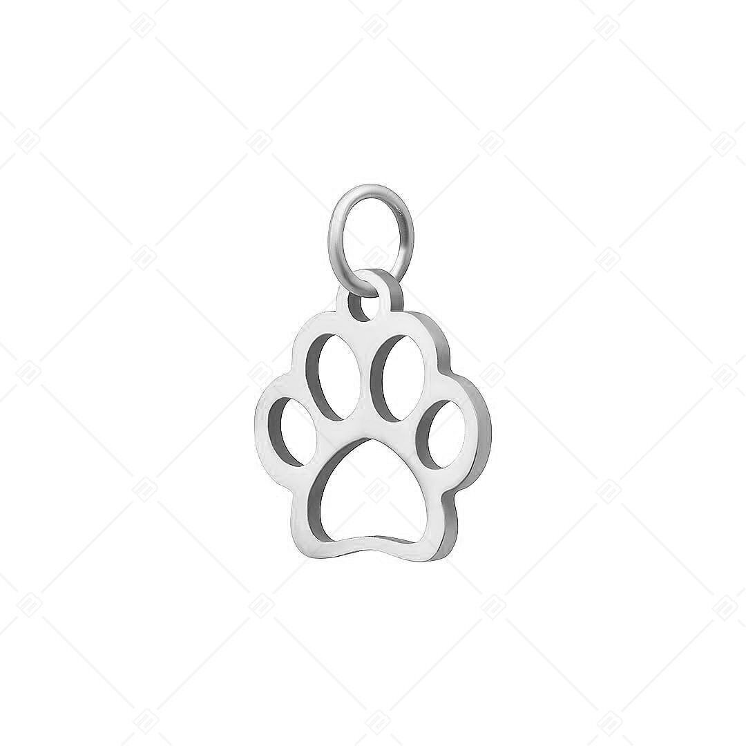 BALCANO - Charm en forma de pata de acero inoxidable, pulido