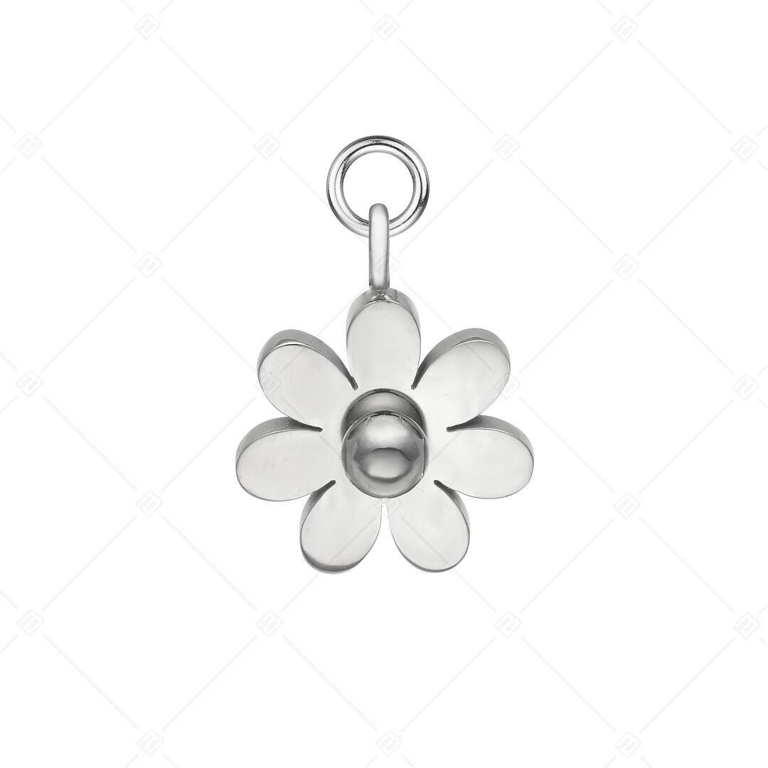 BALCANO - Charm en forma de flor de margarita/acero inoxidable, pulido