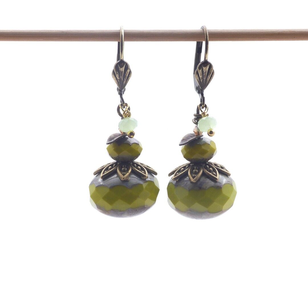 Orecchini bohémien: Verde pistacchio