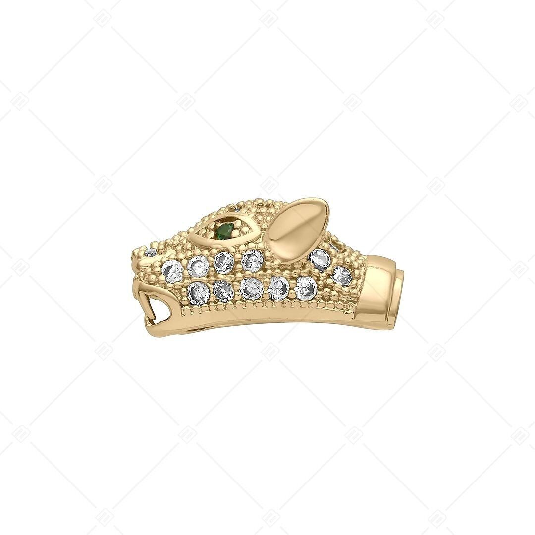 Dije espaciador con forma de jaguar