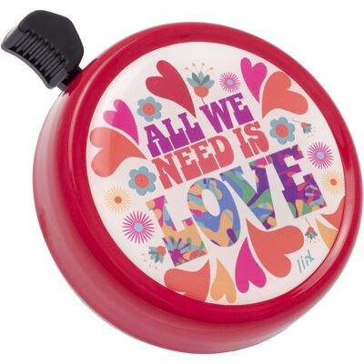Liix Big Color Bell All we need is Love Red