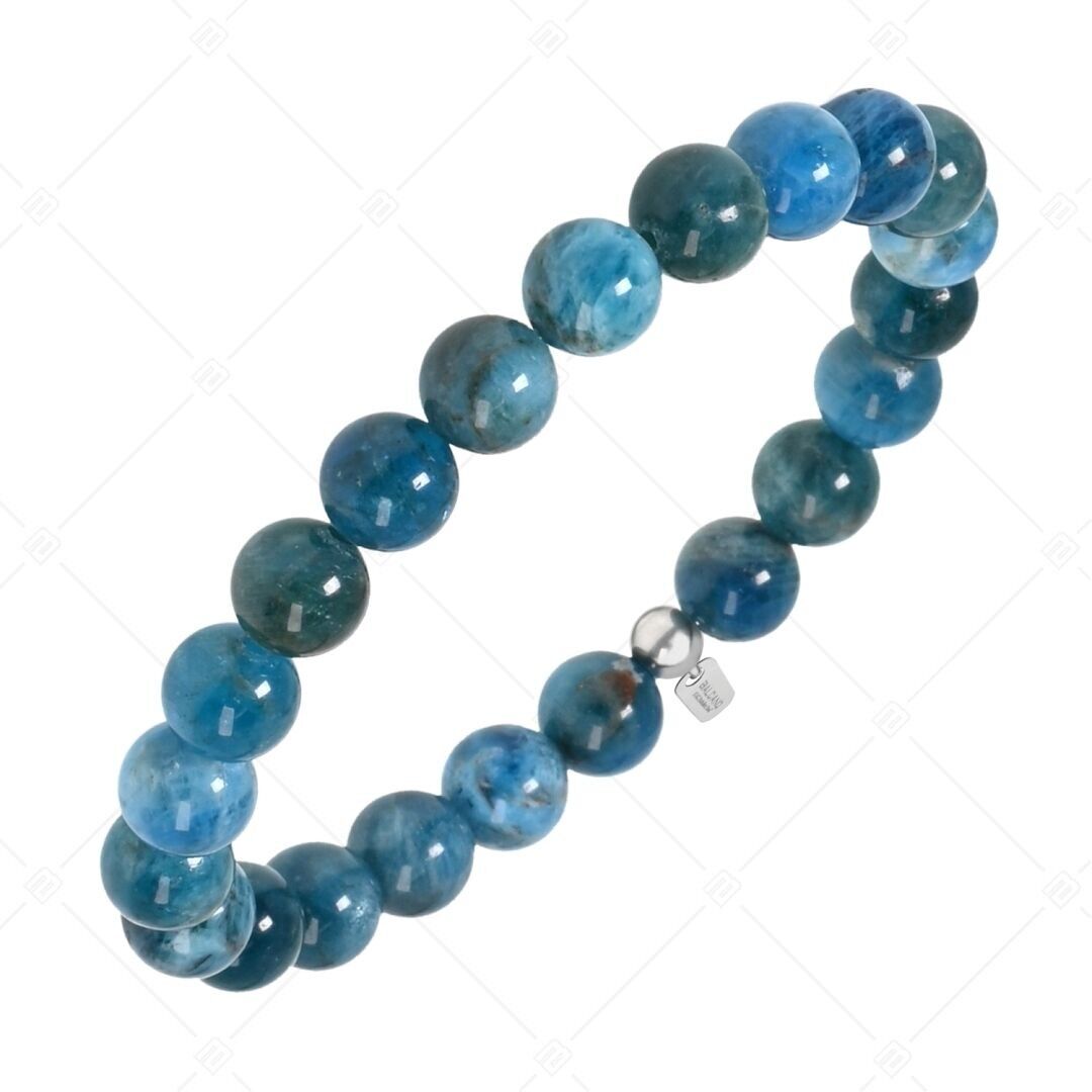 BALCANO - Pulsera de apatita azul / piedras preciosas