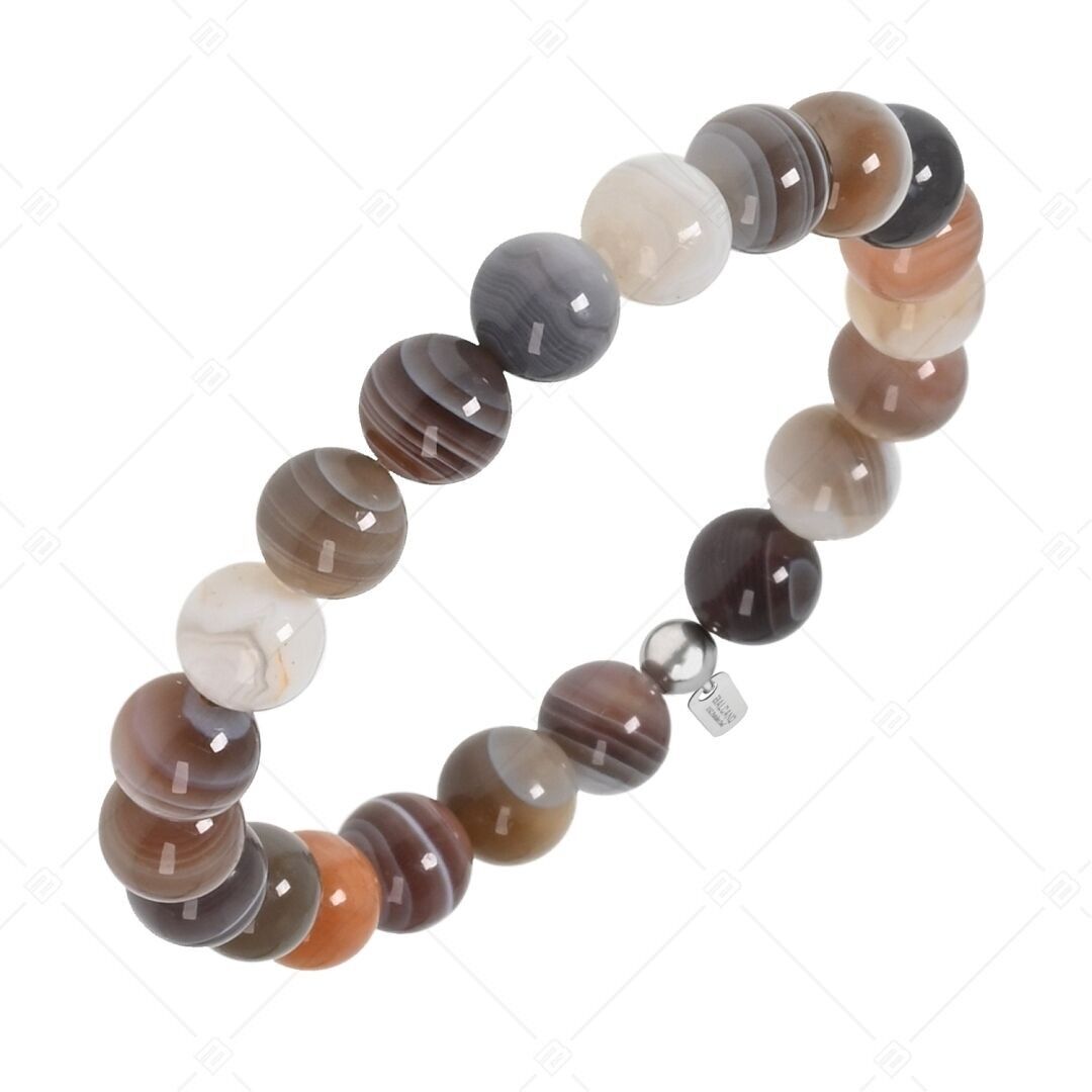 BALCANO - Ágata de Botswana / Pulsera de piedras preciosas