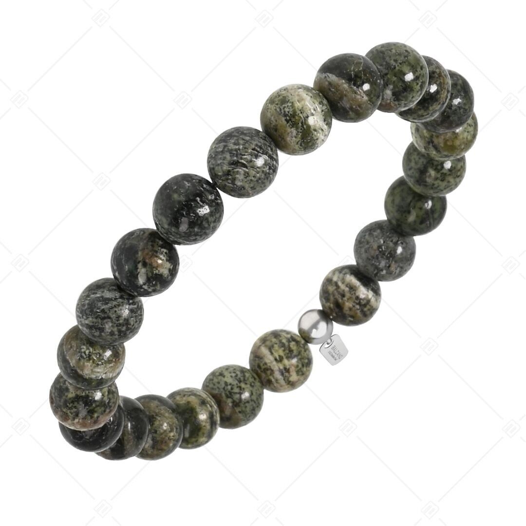 BALCANO - Pulsera de piedras preciosas/piedras de encaje verde