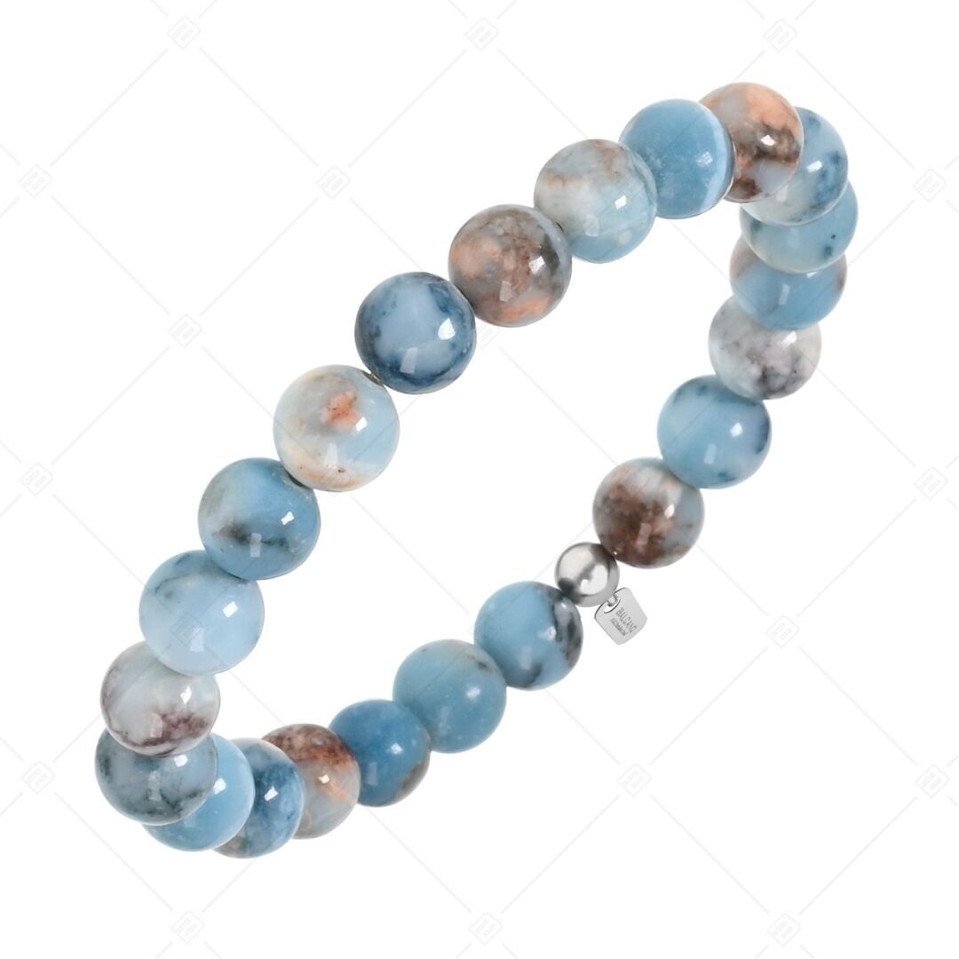 BALCANO - Pulsera de jade azul y piedras preciosas