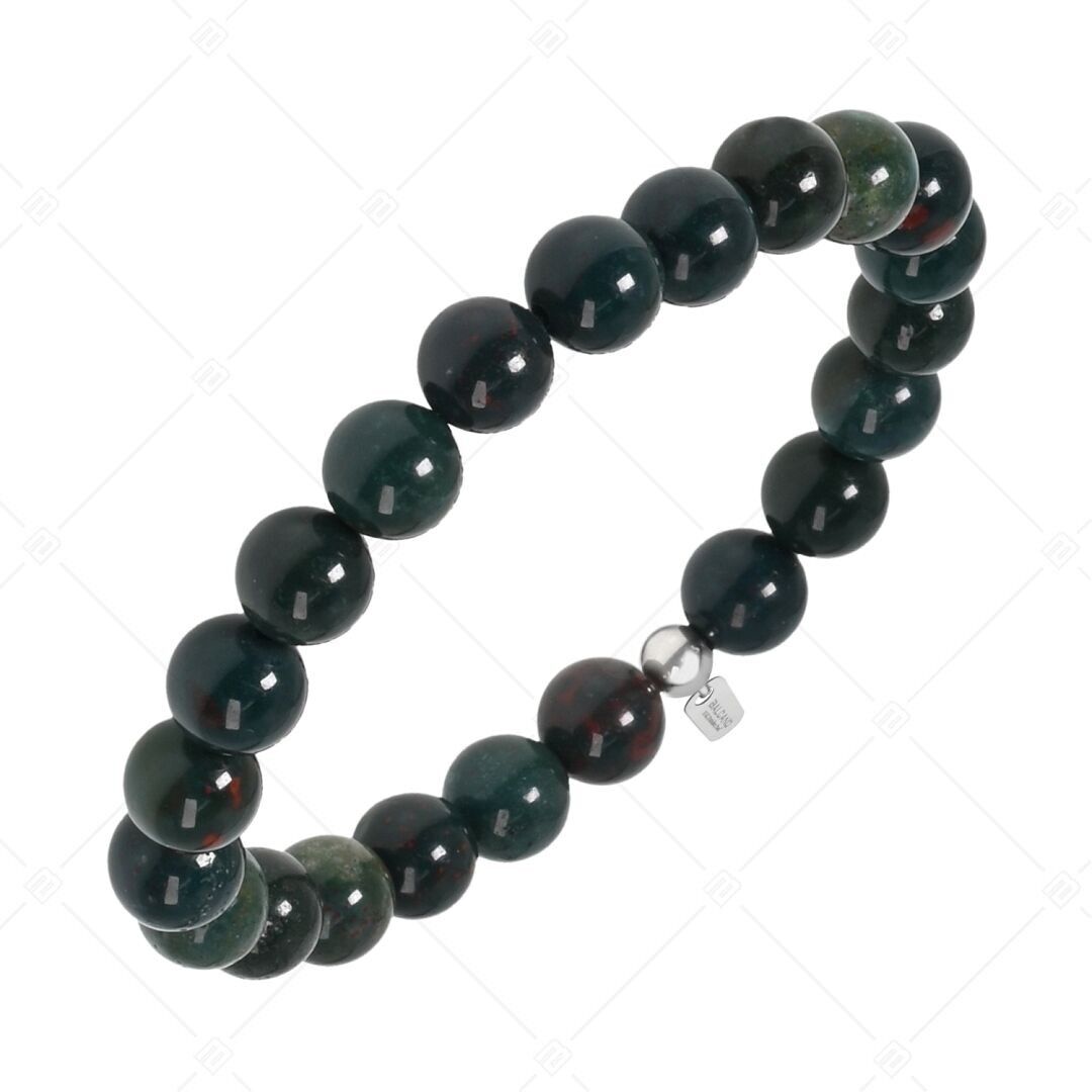 BALCANO - Pulsera de piedra de sangre/piedra preciosa