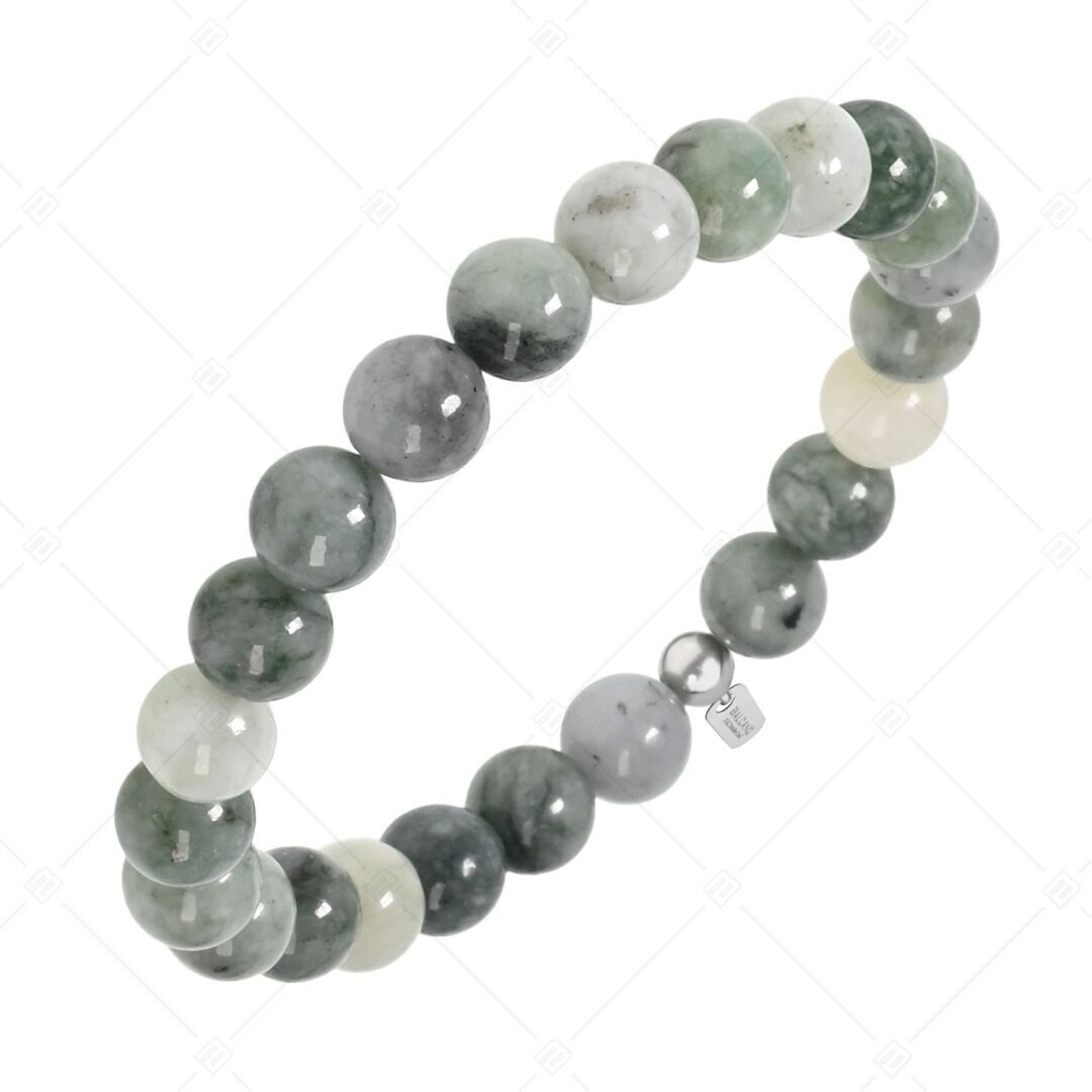 BALCANO - Pulsera de jade de Birmania y piedras preciosas