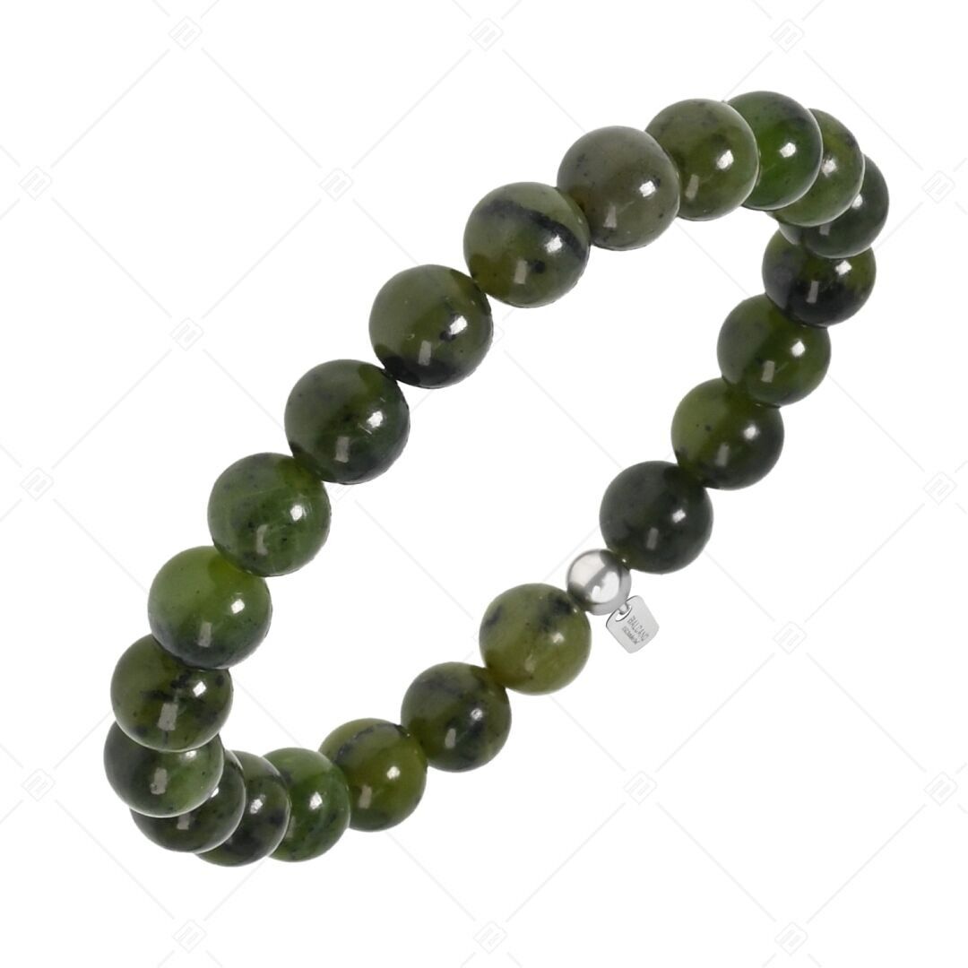 BALCANO - Pulsera de jade canadiense y piedras preciosas