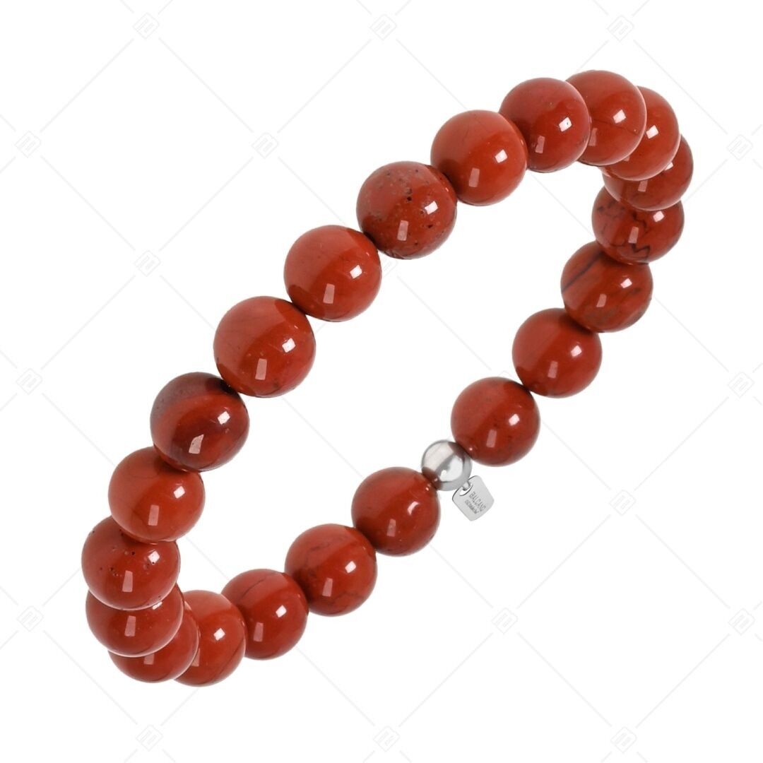 BALCANO - Pulsera de jaspe rojo / piedras preciosas