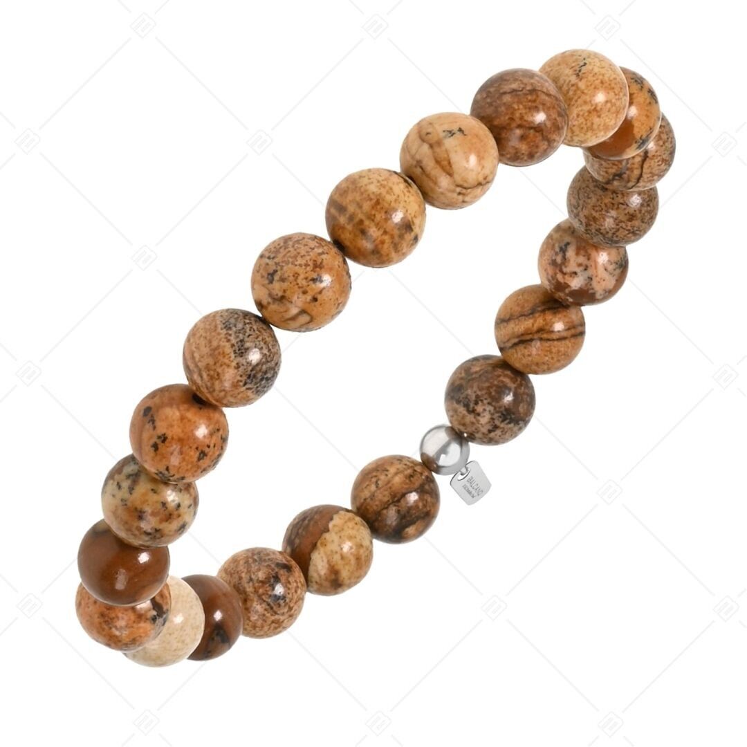 BALCANO - Pulsera de jaspe con imagen / piedras preciosas