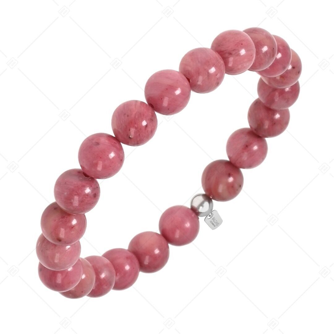 BALCANO - Pulsera de jaspe serpeggiante rojo / piedras preciosas